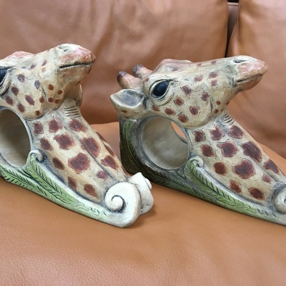 Telle M. Stein Other - SALE! FABULOUS Giraffe Drapery Curtain Wall Brackets